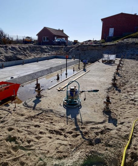 FFS-Kühr Baustelle mit Mikropfählen